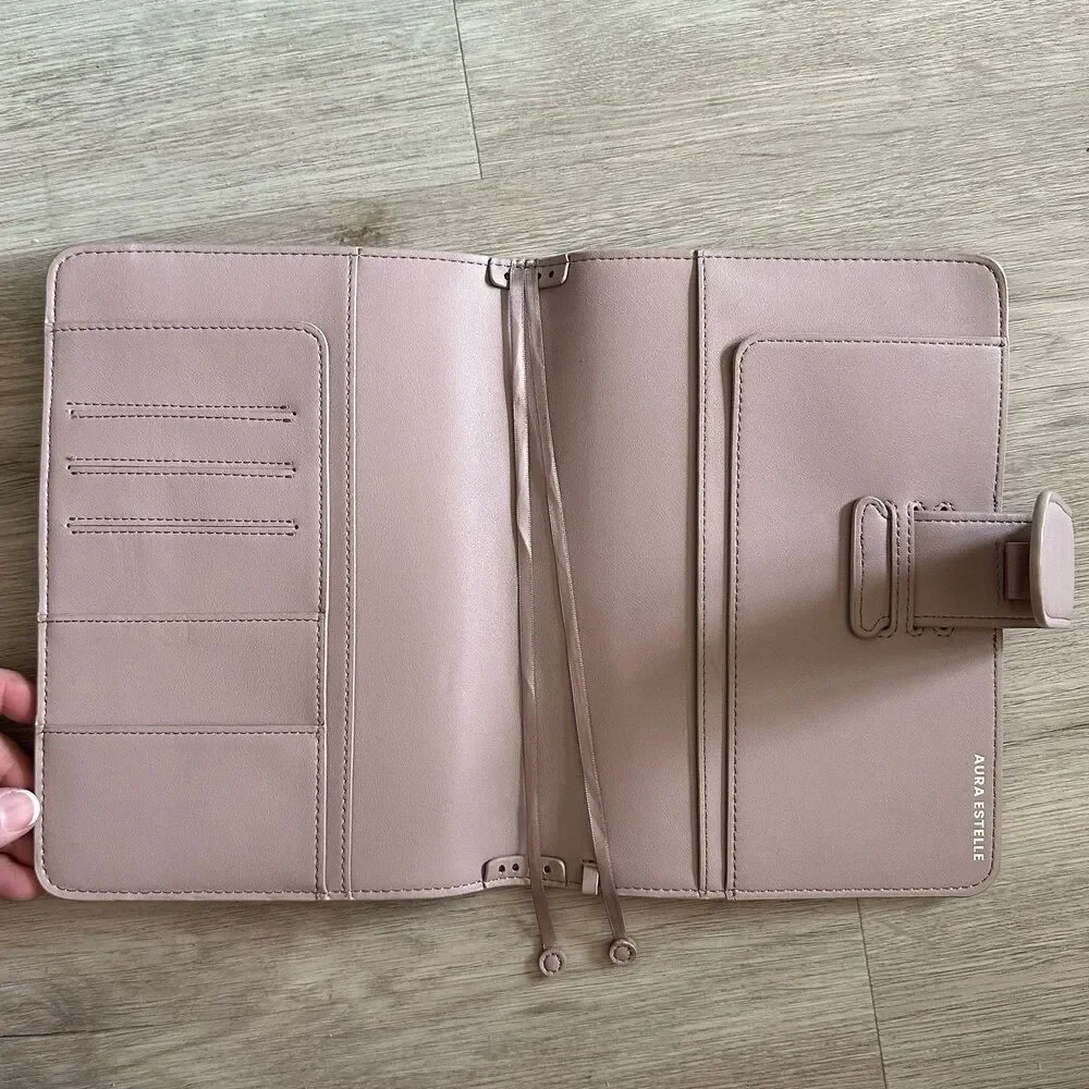 Aura Estelle Planner Cover Airy A5 Straight Pocket Version 3 Light  Pink Taupe